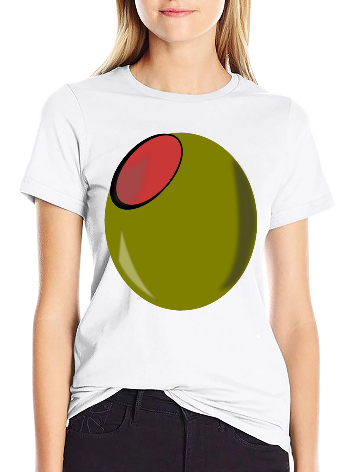 Olive You Funny Graphic T-Shirt