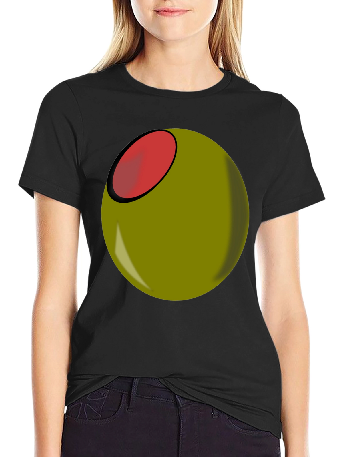 Olive You Funny Graphic T-Shirt