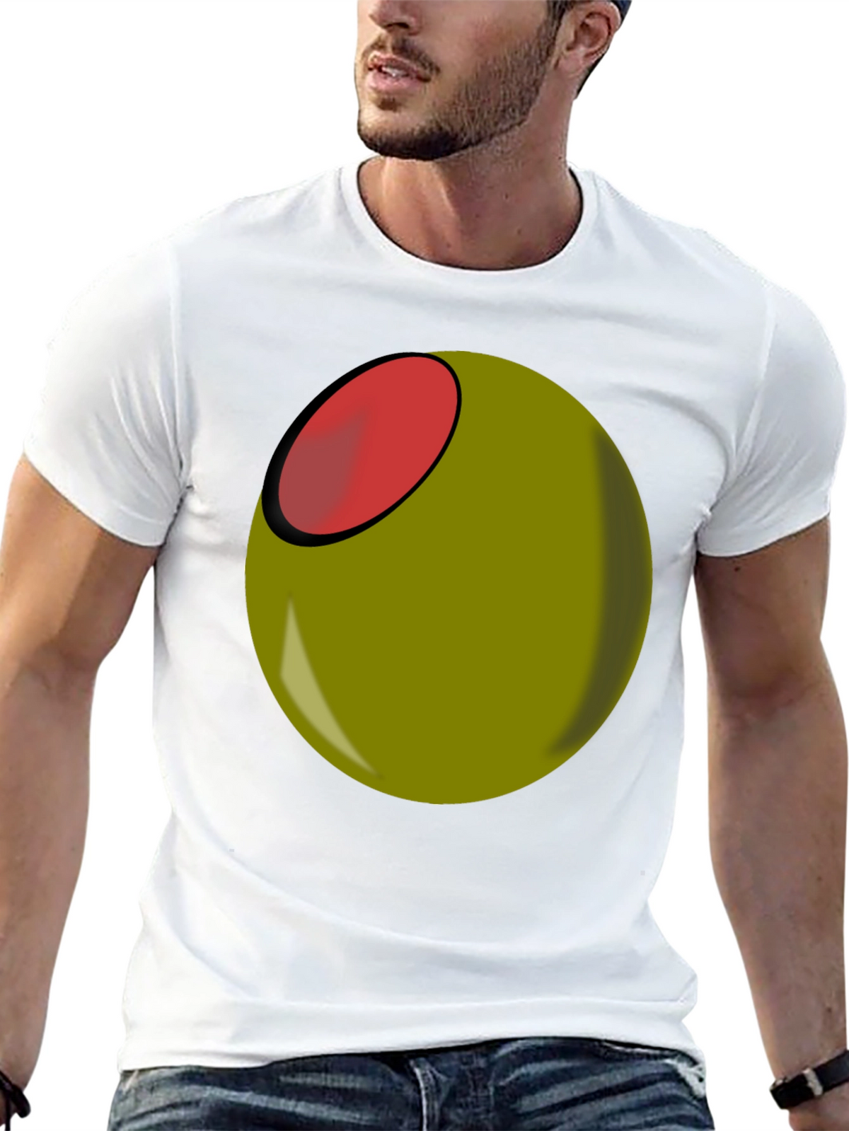 Olive You Funny Graphic T-Shirt