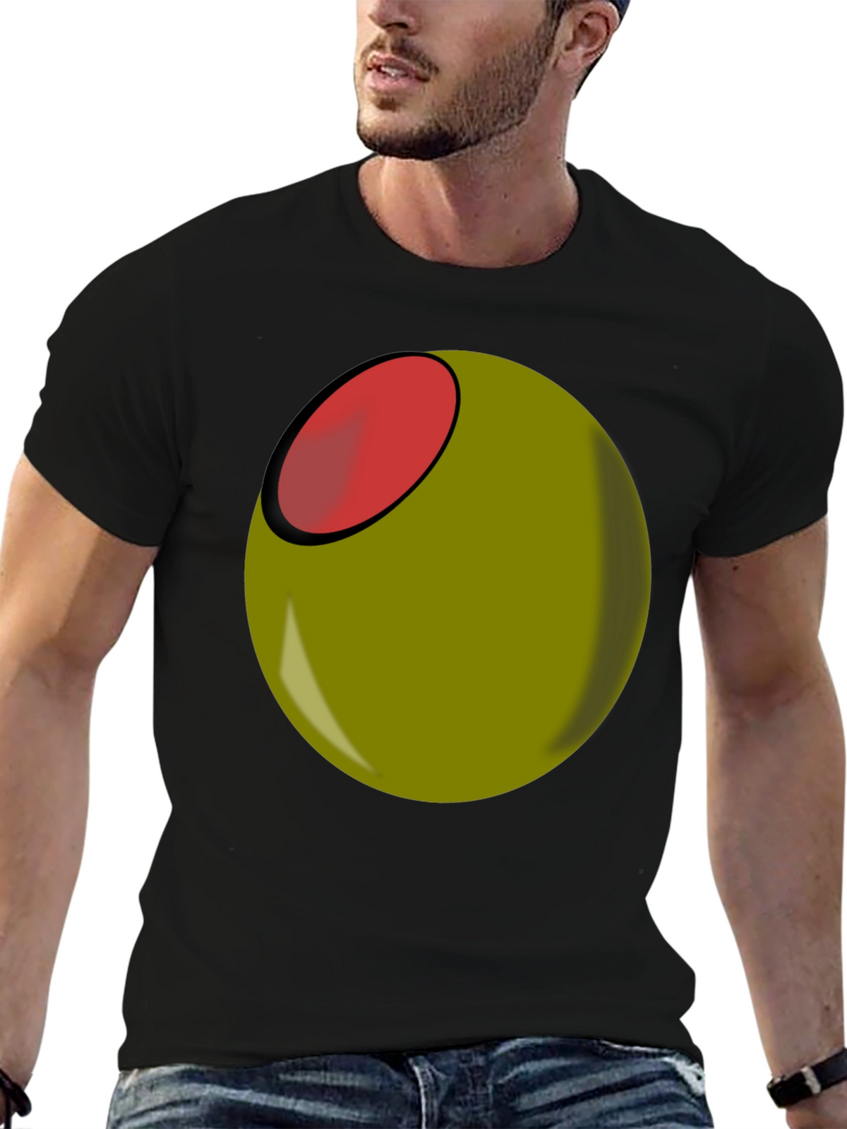 Olive You Funny Graphic T-Shirt