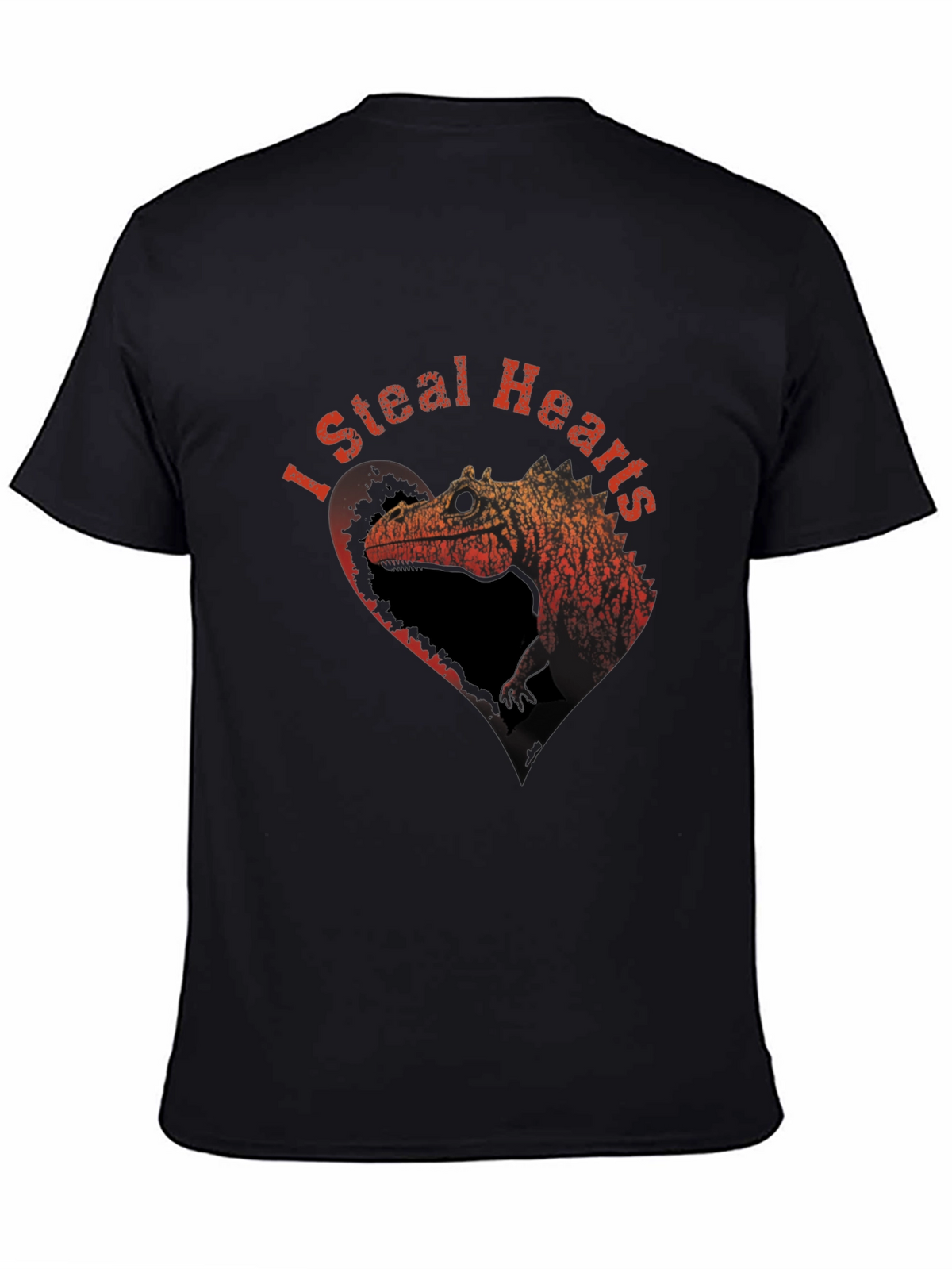 I Steal Hearts T-Shirt - Dinosaur Design