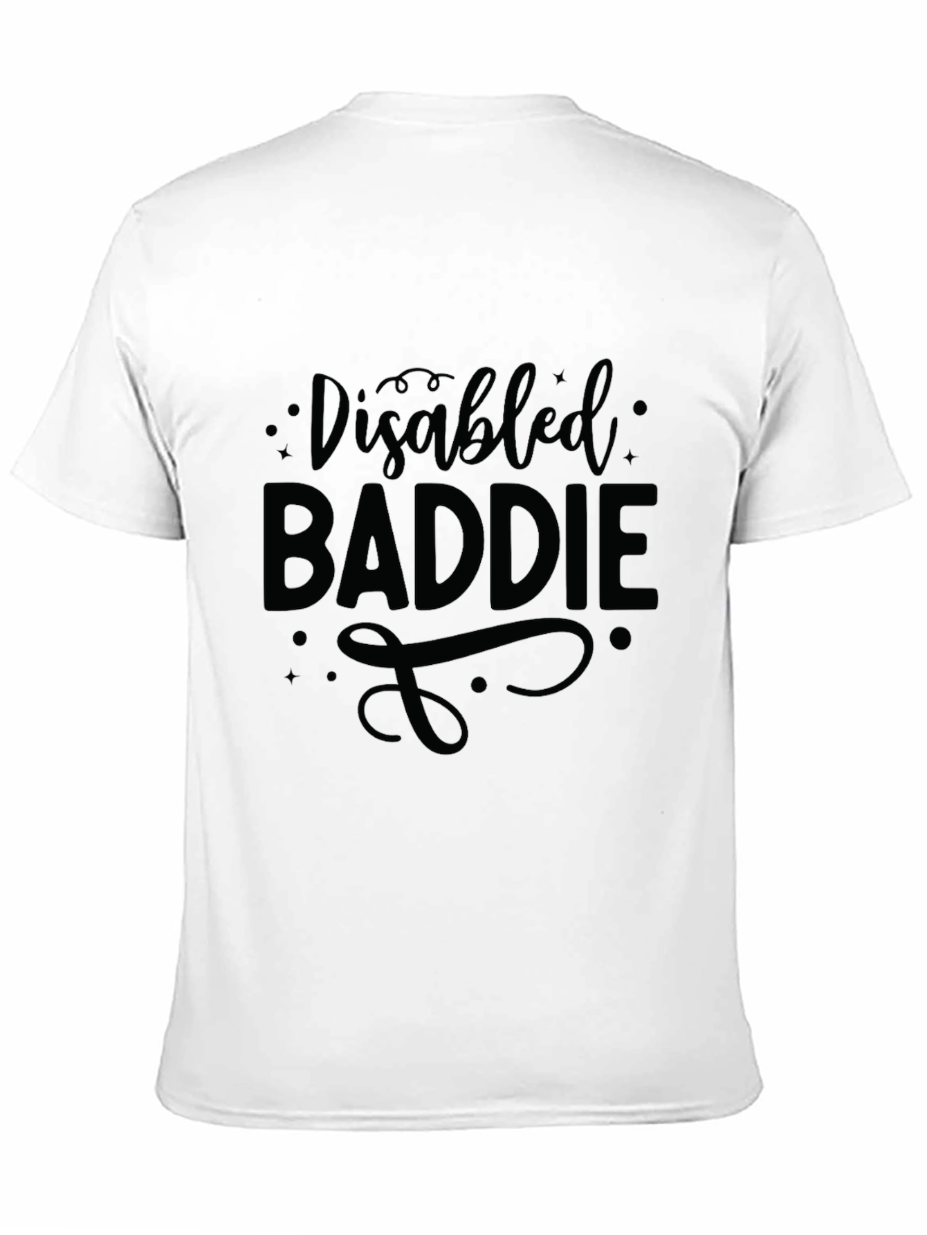 Disabled Baddie Graphic Tee - Black Unisex