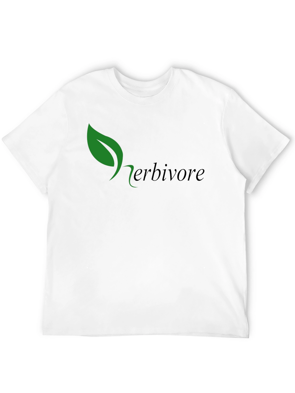 Herbivore Green Leaf Black T-Shirt