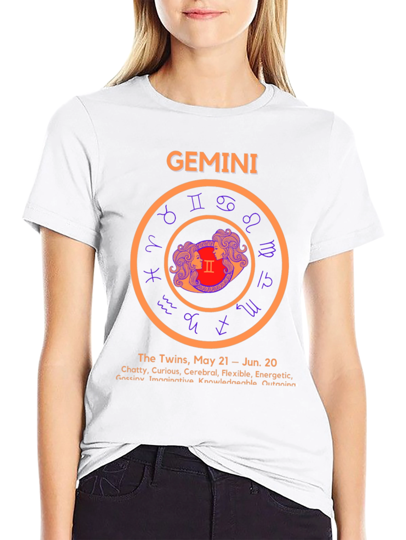 Gemini Zodiac T-Shirt - The Twins May 21-June 20