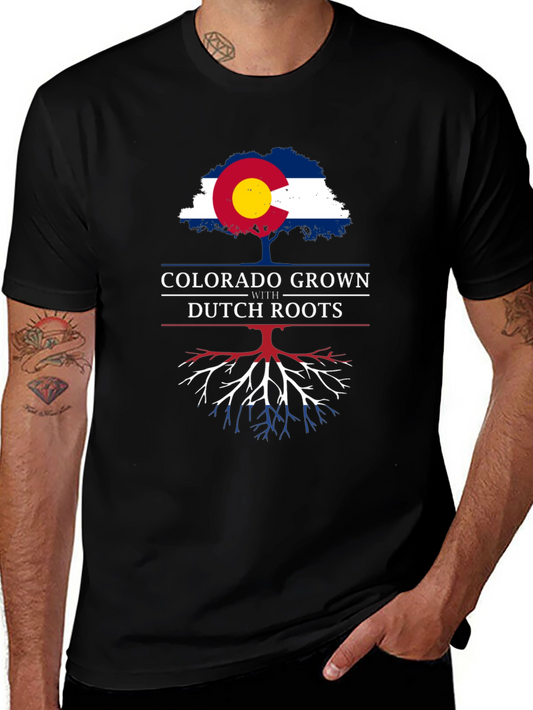 Colorado Grown with Dutch Roots Black T-Shirt