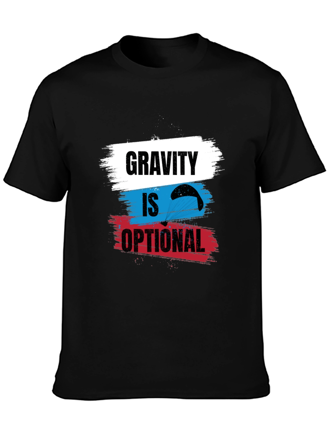 Gravity is Optional T-Shirt - Parachute Design