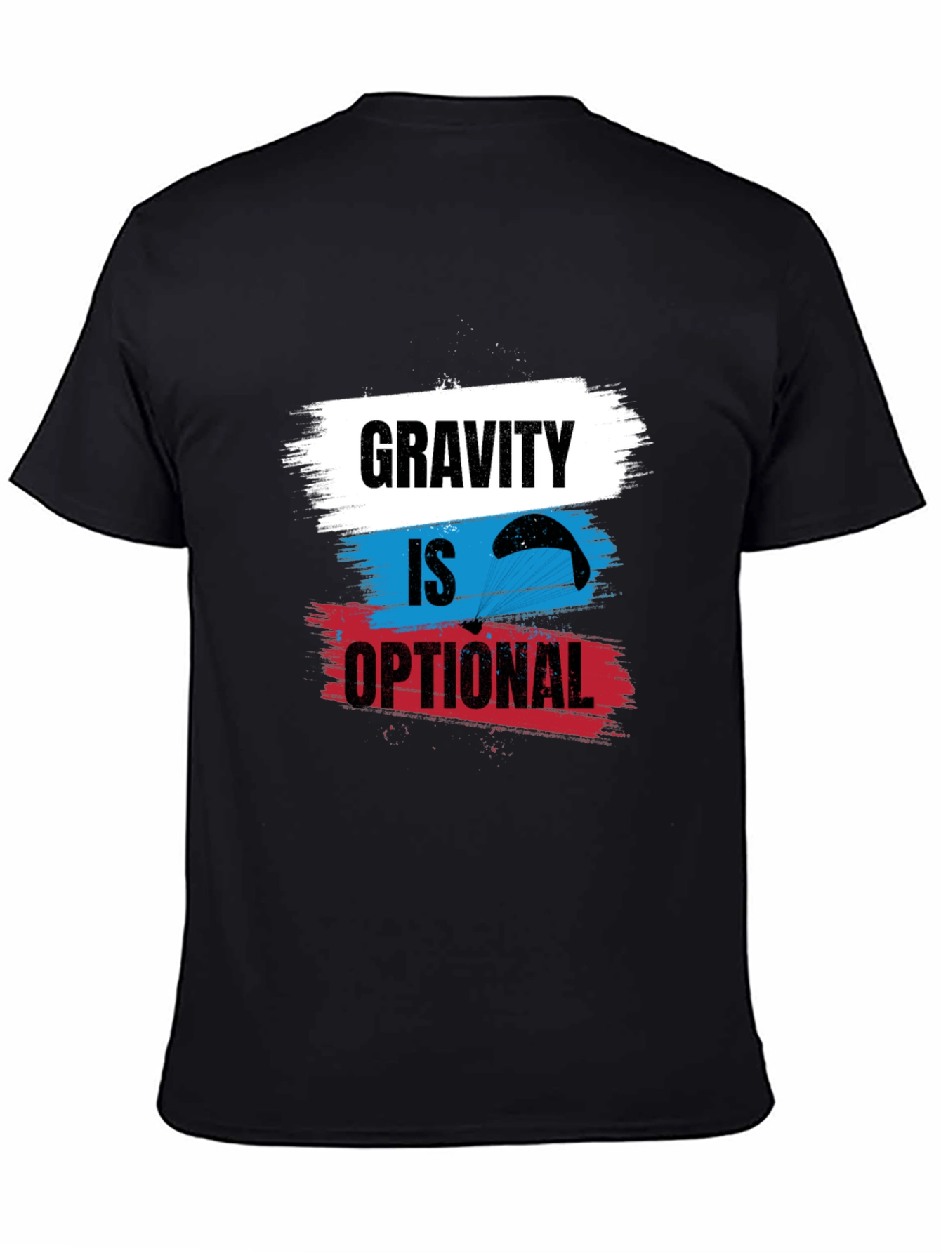 Gravity is Optional T-Shirt - Parachute Design