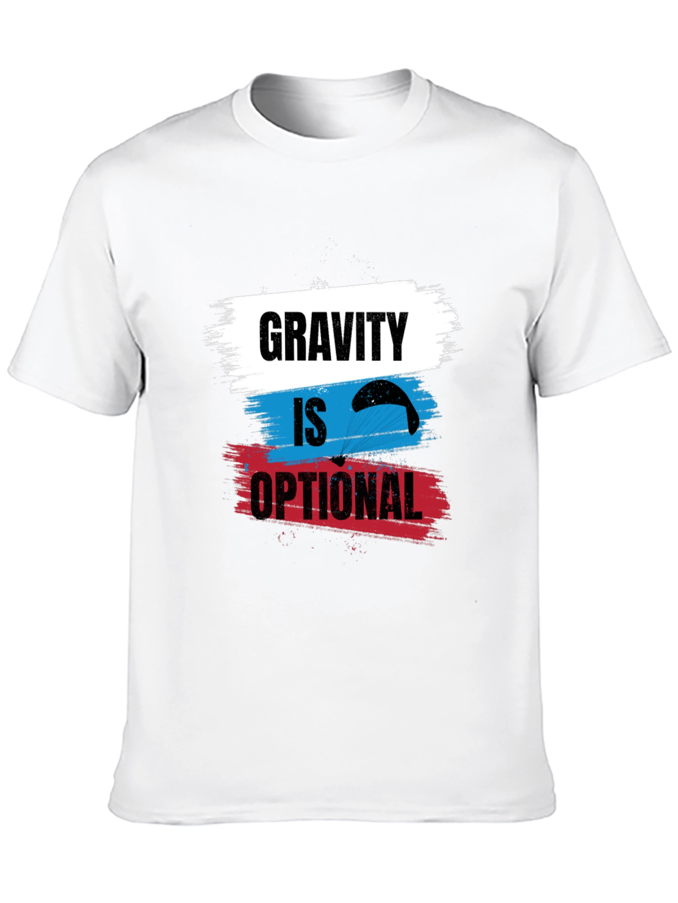 Gravity is Optional T-Shirt - Parachute Design