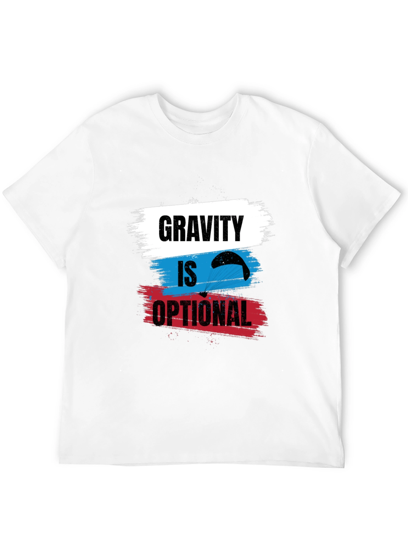 Gravity is Optional T-Shirt - Parachute Design