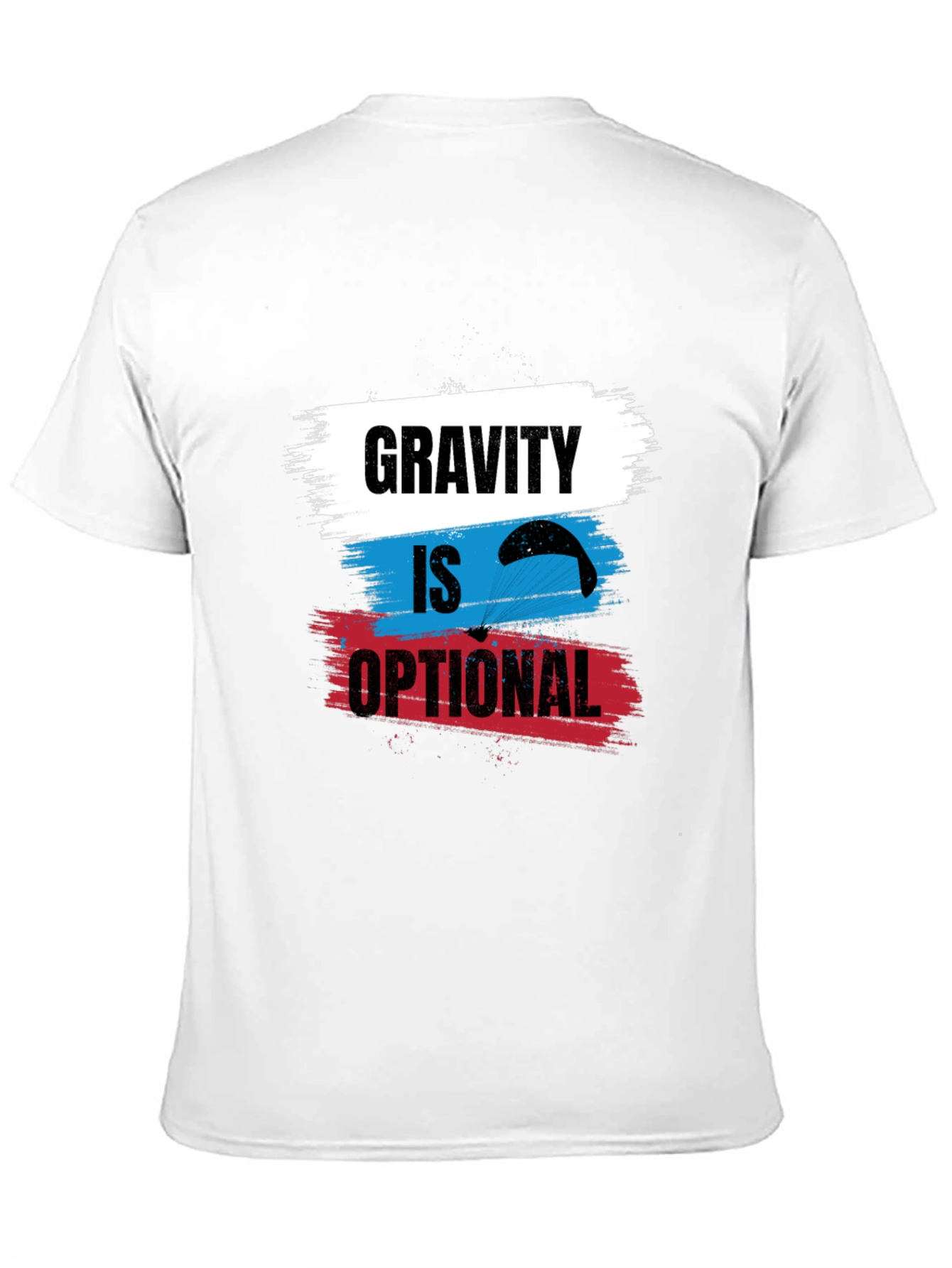 Gravity is Optional T-Shirt - Parachute Design