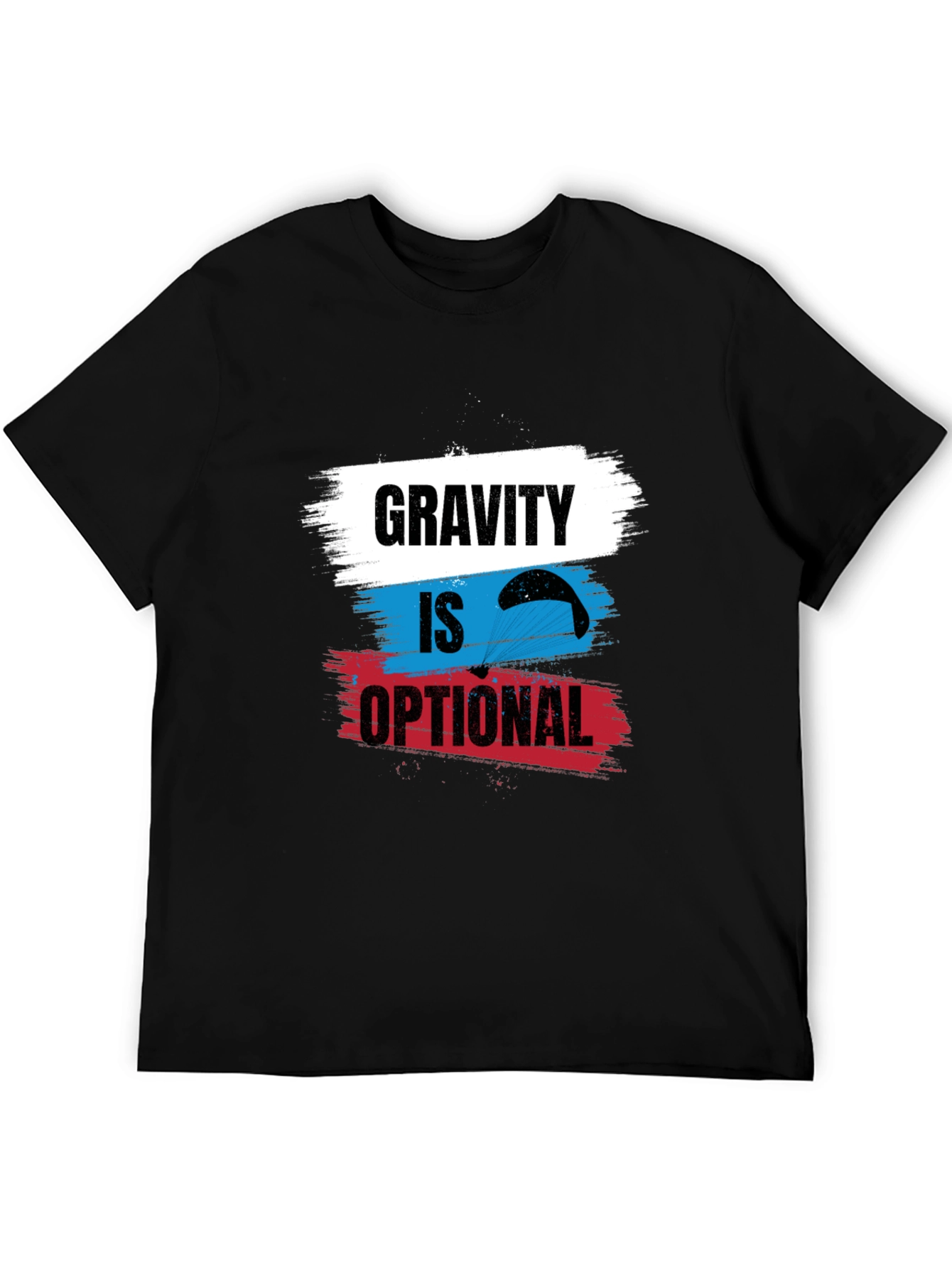 Gravity is Optional T-Shirt - Parachute Design
