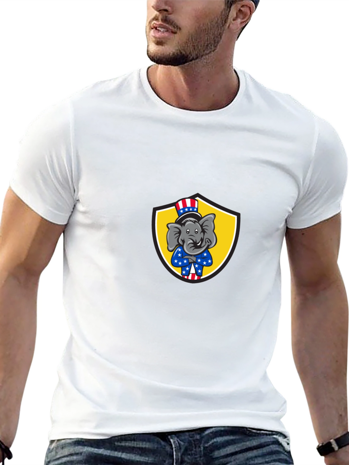 Patriotic Elephant T-Shirt