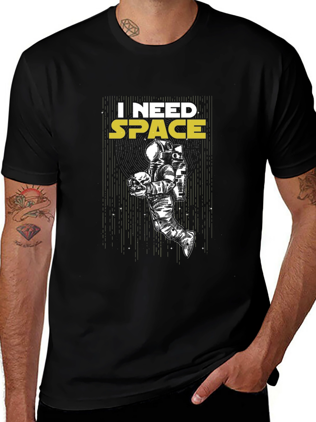 I Need Space T-Shirt - Astronaut Graphic Tee
