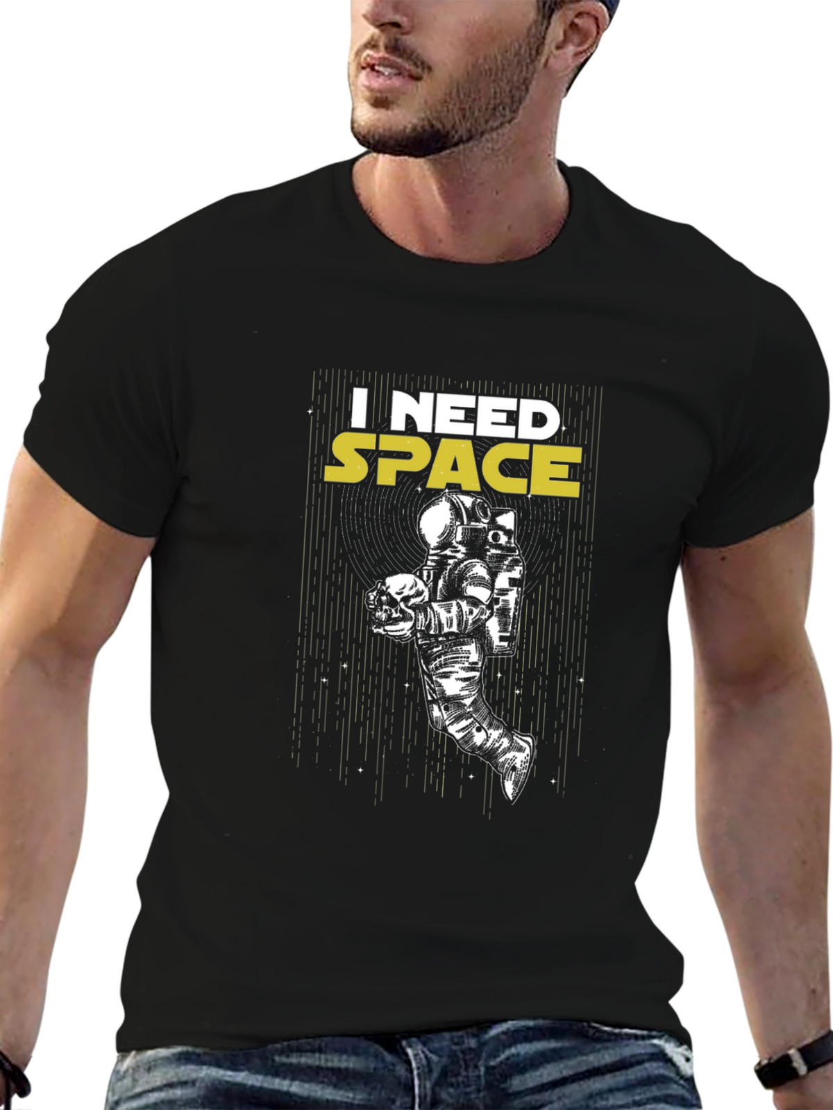 I Need Space T-Shirt - Astronaut Graphic Tee