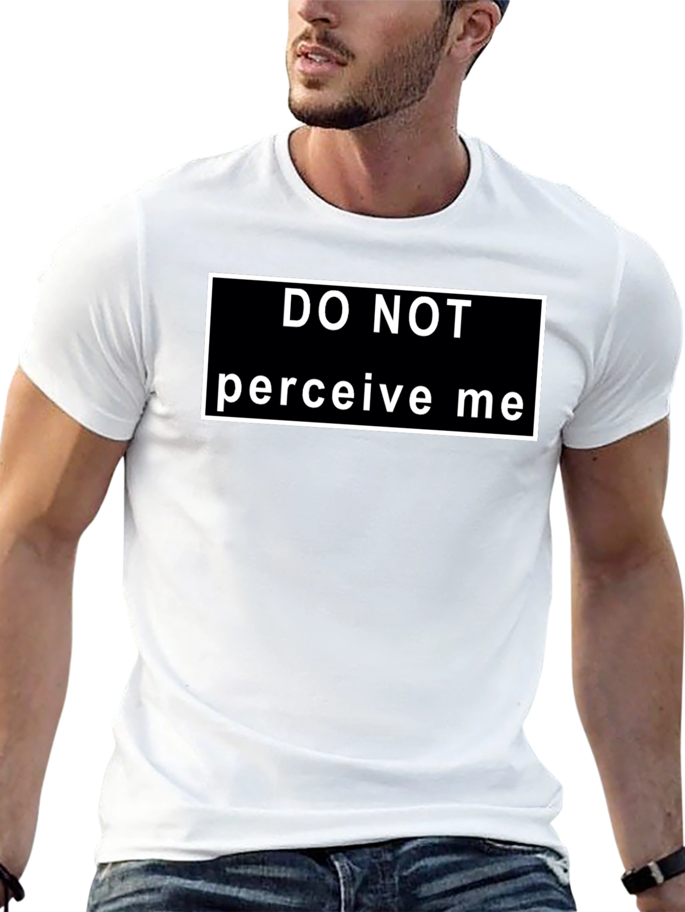 Do Not Perceive Me Graphic Tee - Black