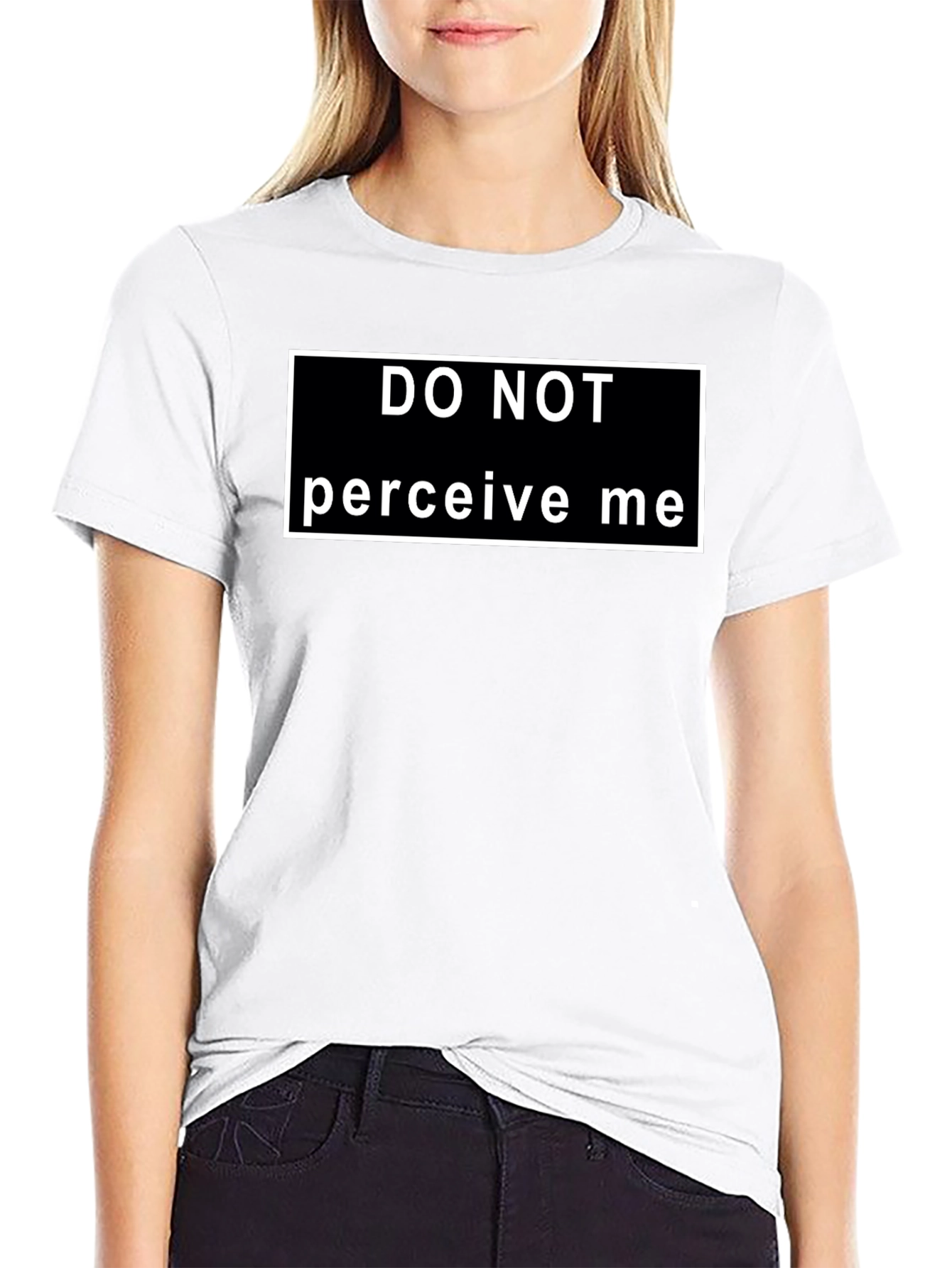 Do Not Perceive Me Graphic Tee - Black