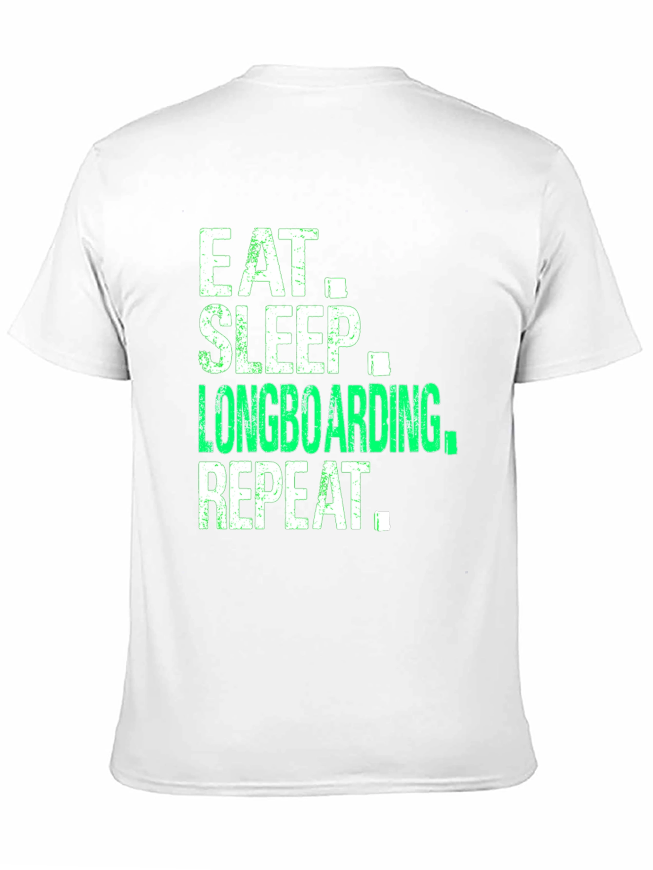 Eat Sleep Longboarding Repeat Graphic Tee