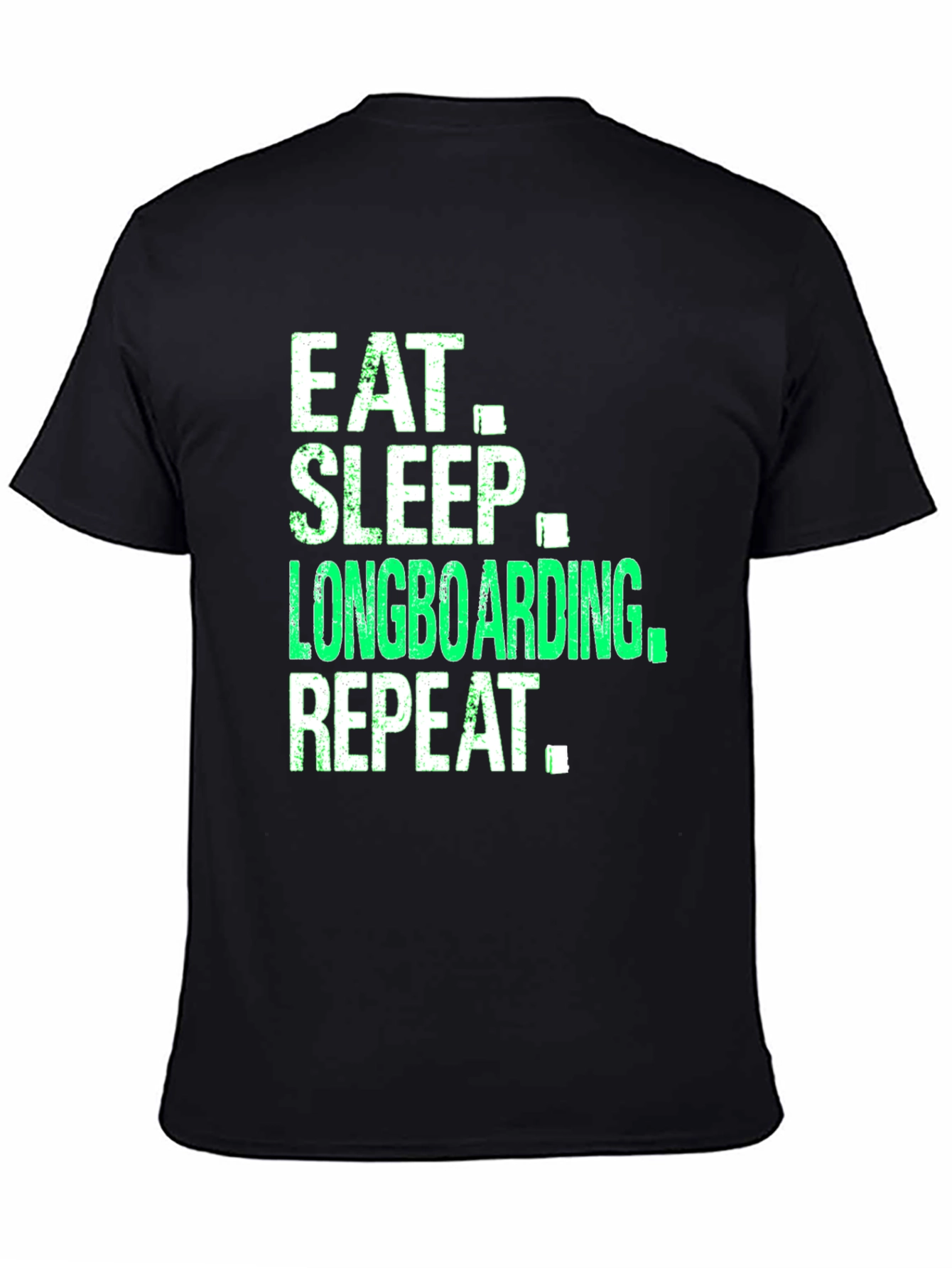 Eat Sleep Longboarding Repeat Graphic Tee