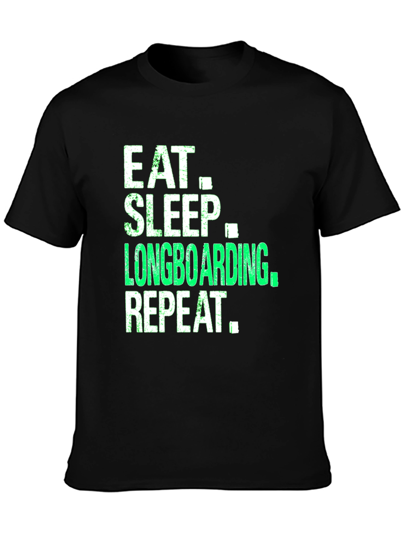 Eat Sleep Longboarding Repeat Graphic Tee