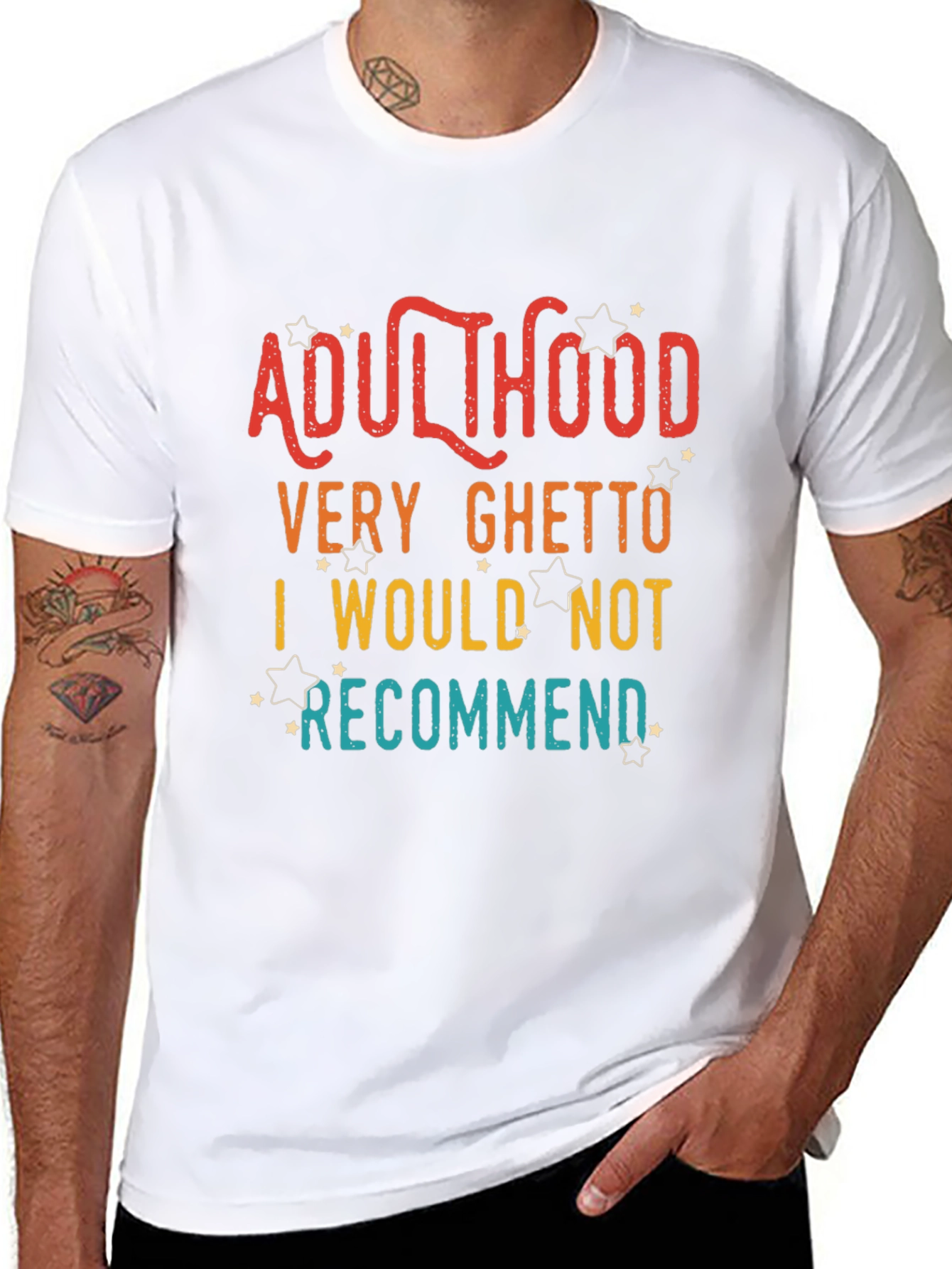 Adulthood Funny Graphic T-Shirt