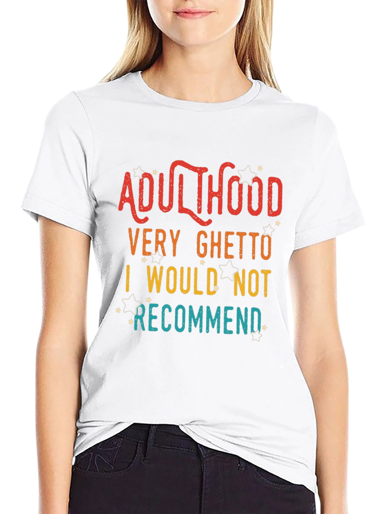 Adulthood Funny Graphic T-Shirt
