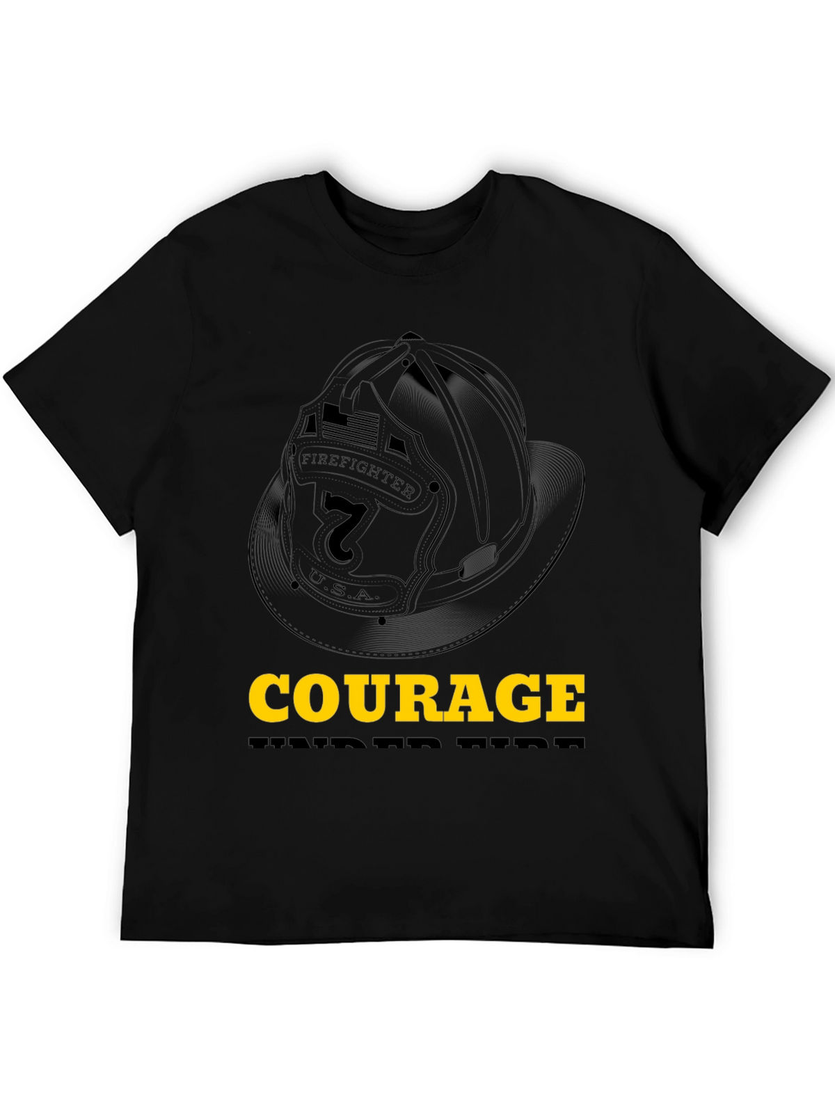 Courage Firefighter Graphic Tee