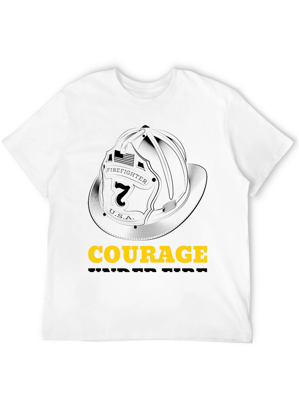 Courage Firefighter Graphic Tee