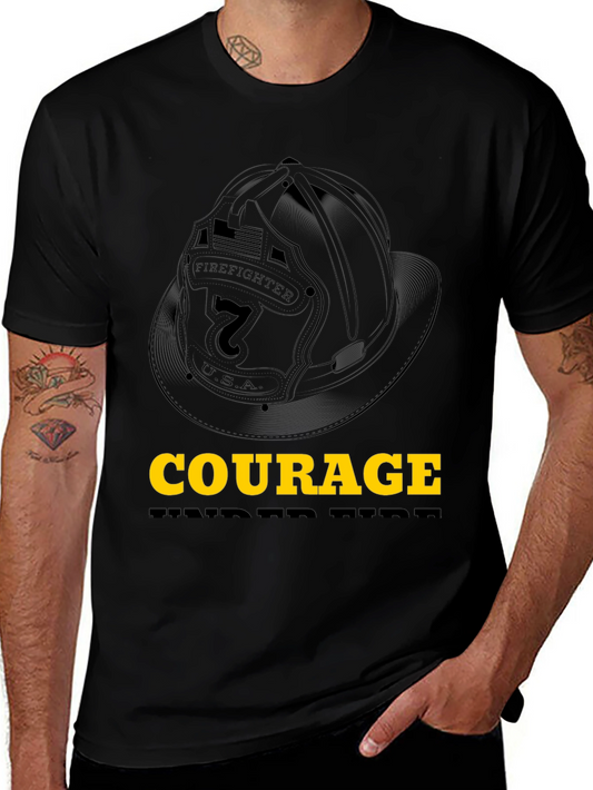 Courage Firefighter Graphic Tee
