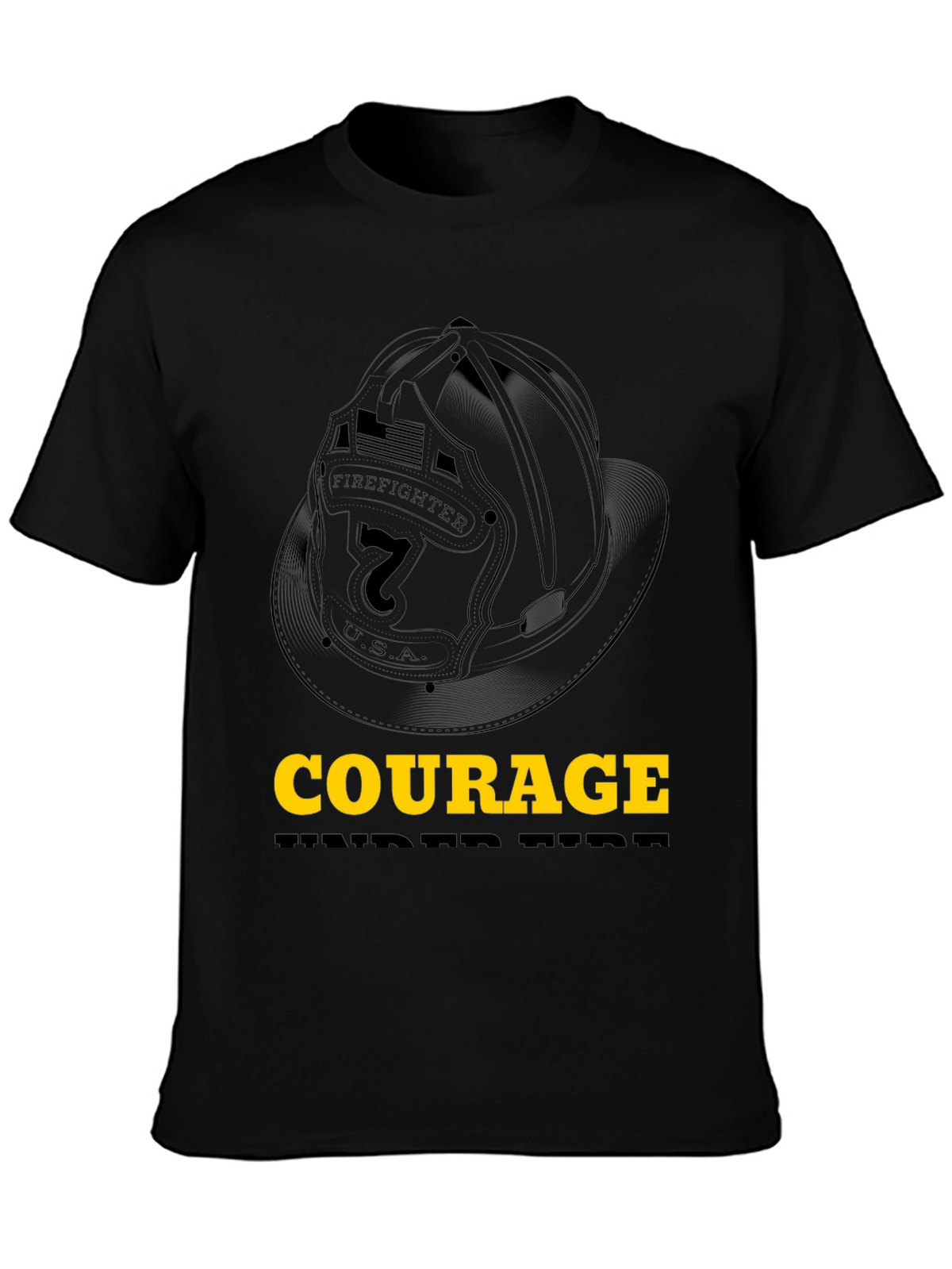 Courage Firefighter Graphic Tee