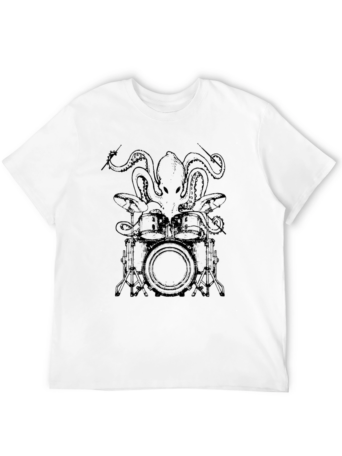 Octopus Drummer Graphic Tee - Cool Music Lover T-Shirt