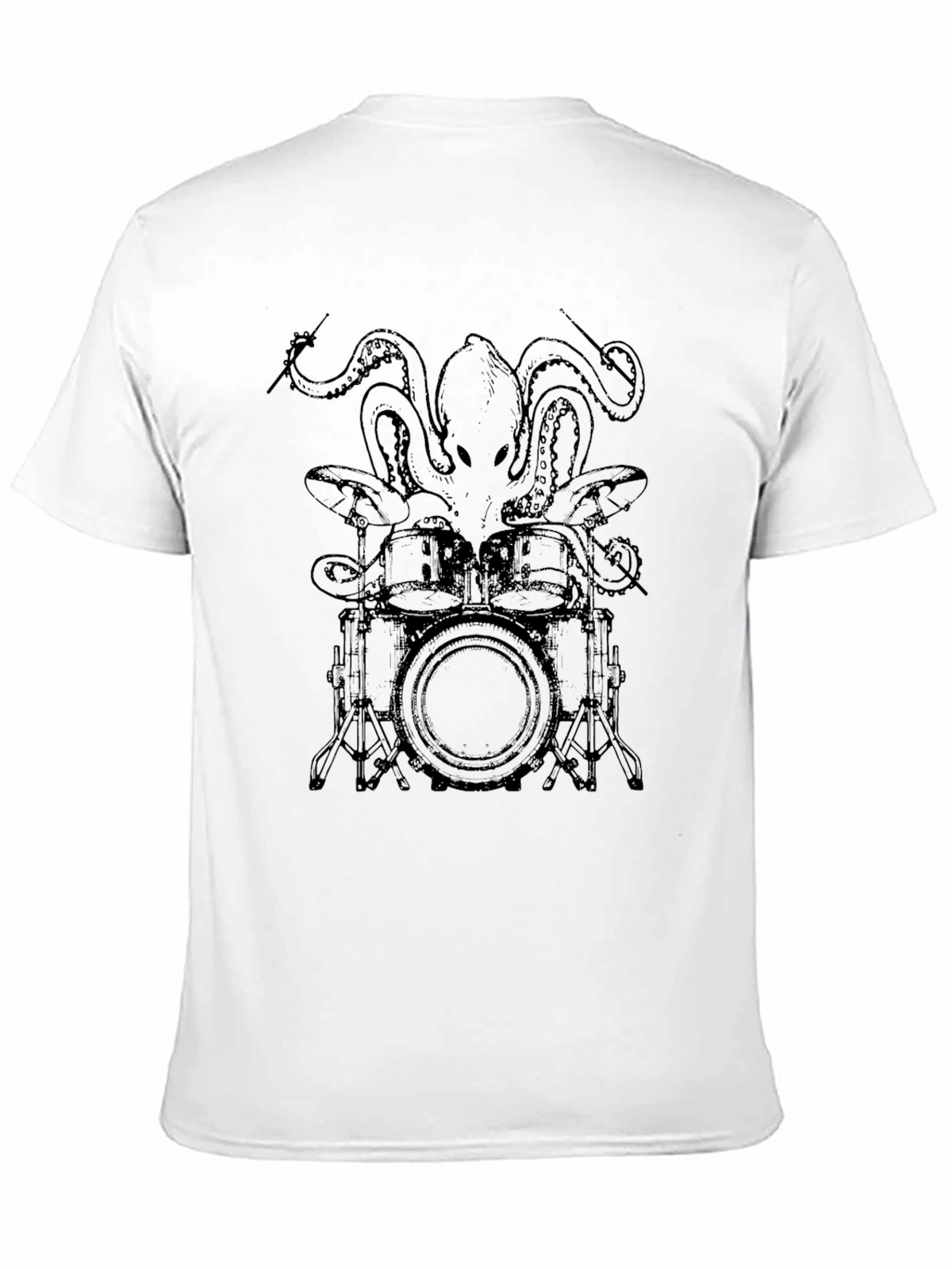Octopus Drummer Graphic Tee - Cool Music Lover T-Shirt