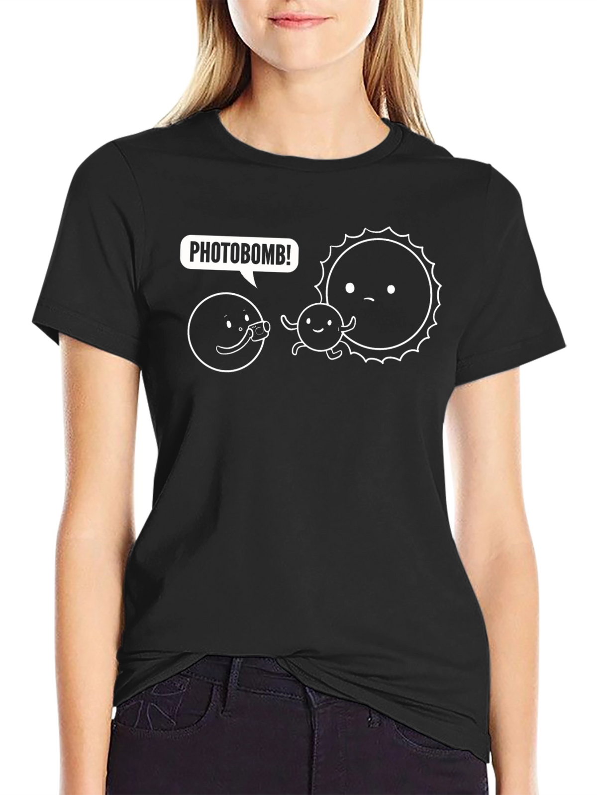 Photobomb T-Shirt - Humorous Sun Graphic