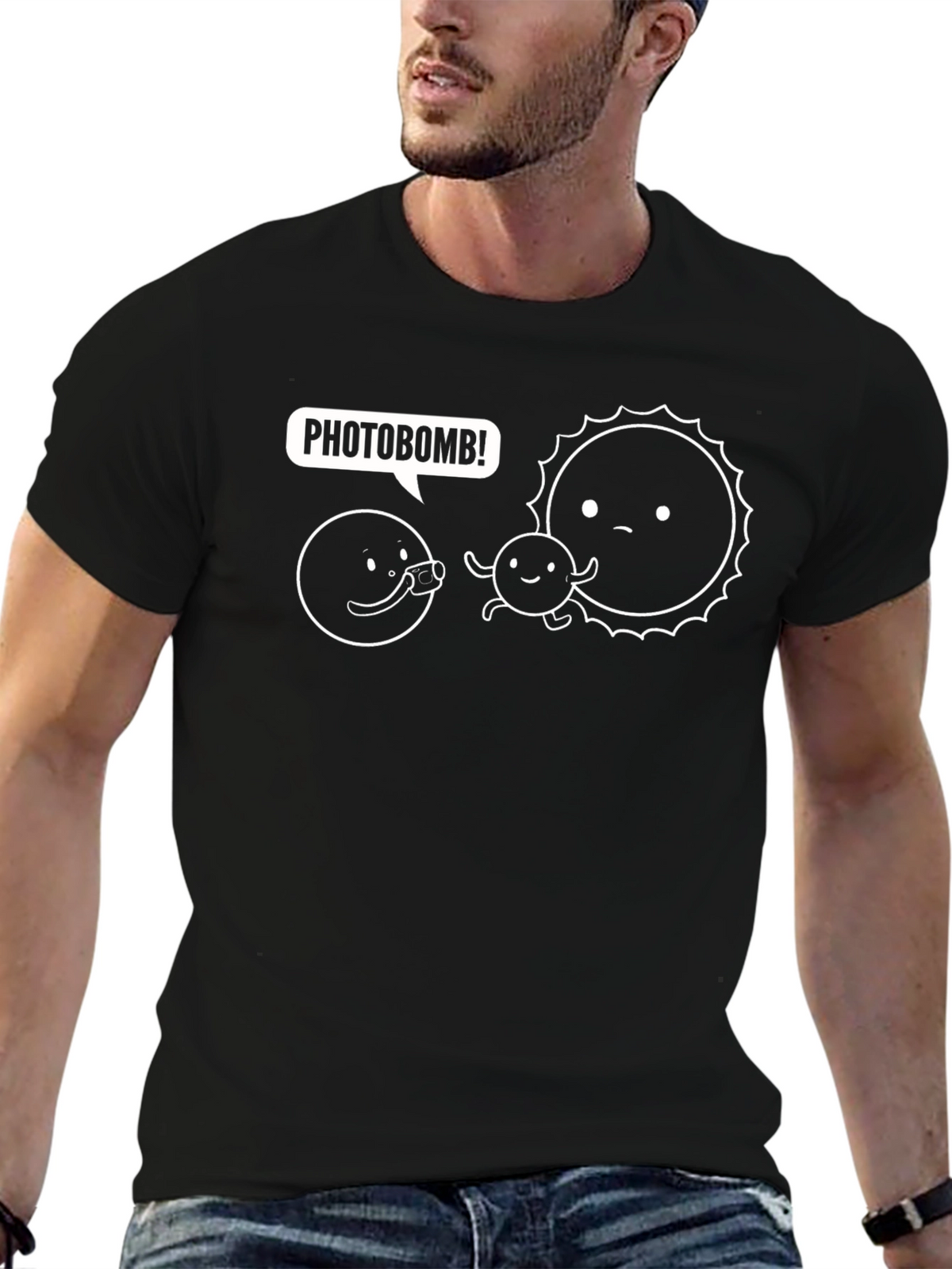 Photobomb T-Shirt - Humorous Sun Graphic