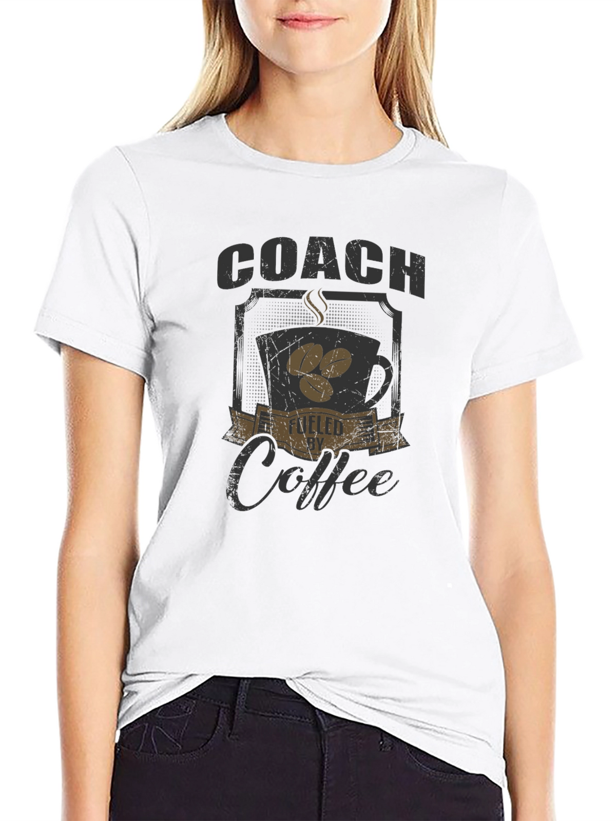 Coach Fueled by Coffee Graphic T-Shirt