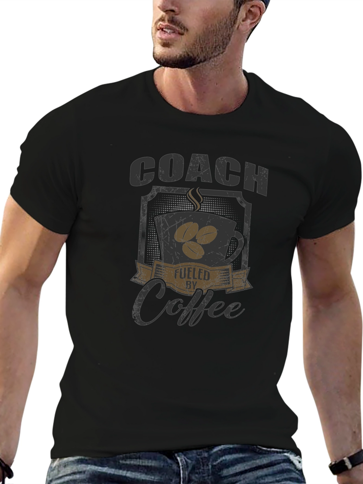 Coach Fueled by Coffee Graphic T-Shirt