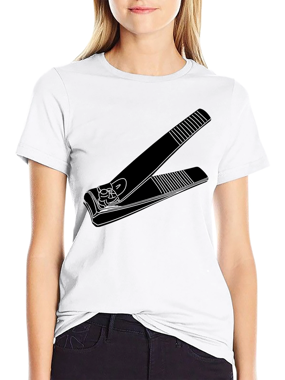 Nail Clipper Graphic Tee - Black