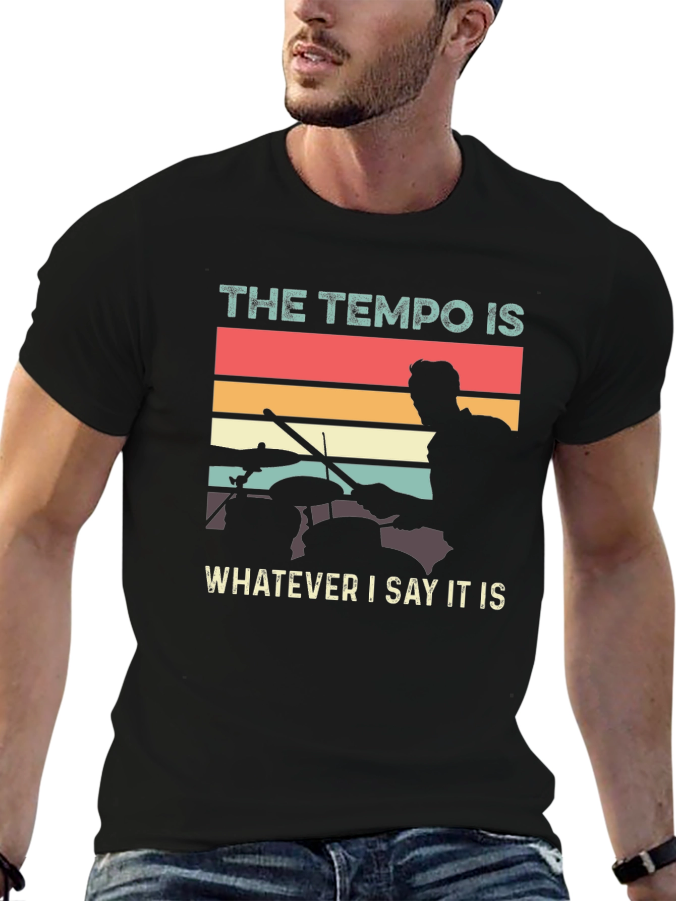 Drummer Tempo T-Shirt - Music Lover Tee
