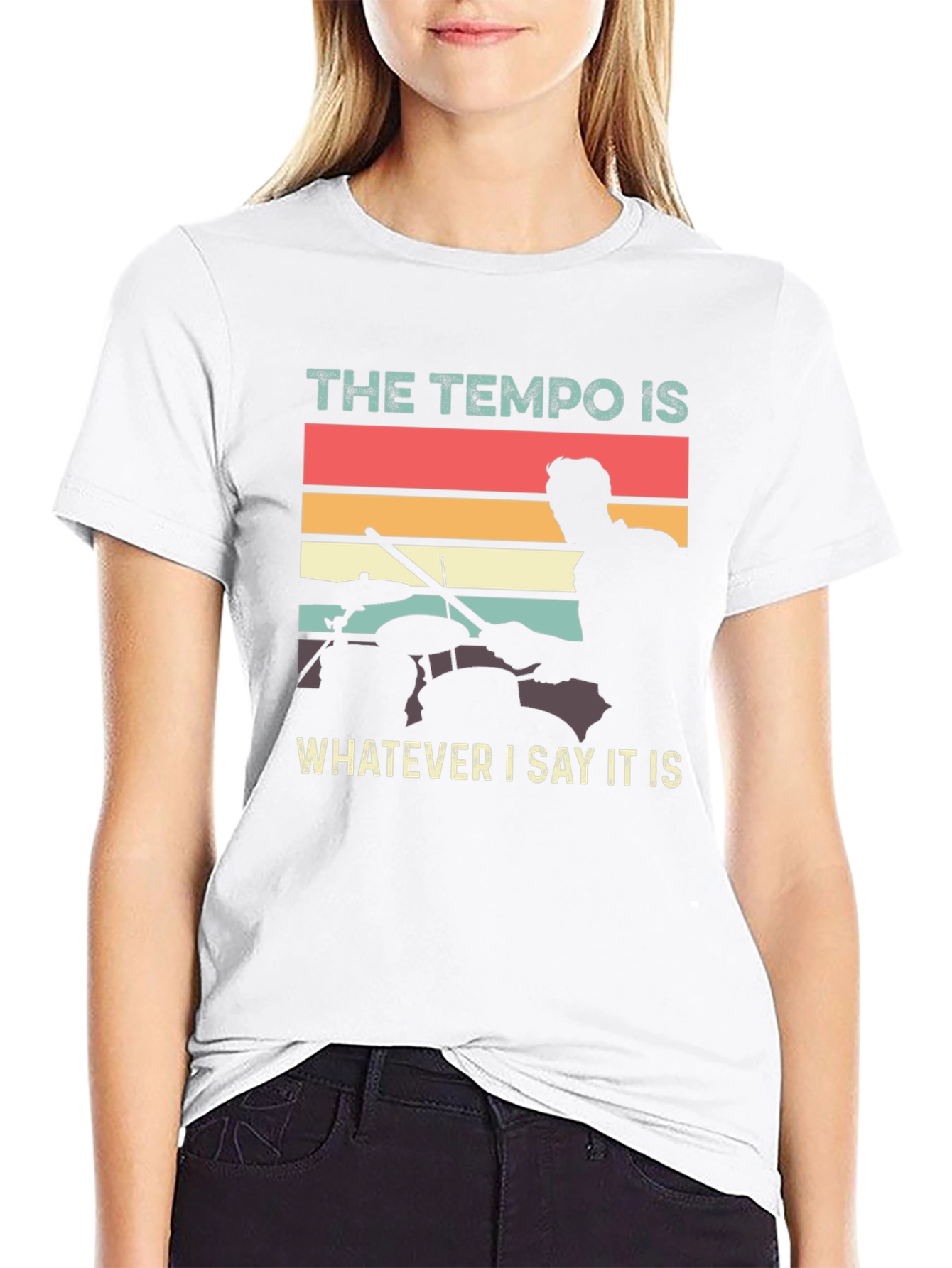 Drummer Tempo T-Shirt - Music Lover Tee