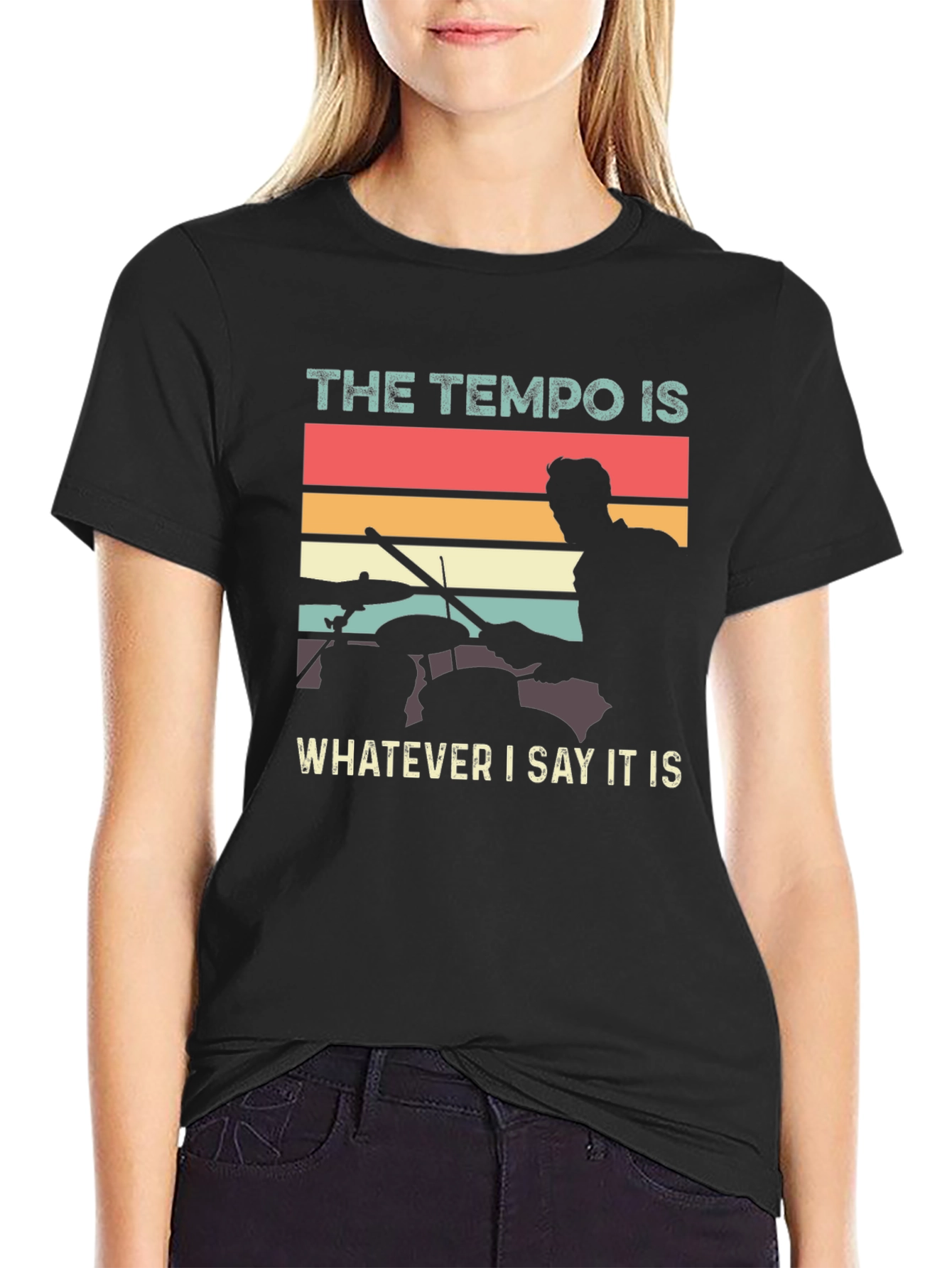 Drummer Tempo T-Shirt - Music Lover Tee