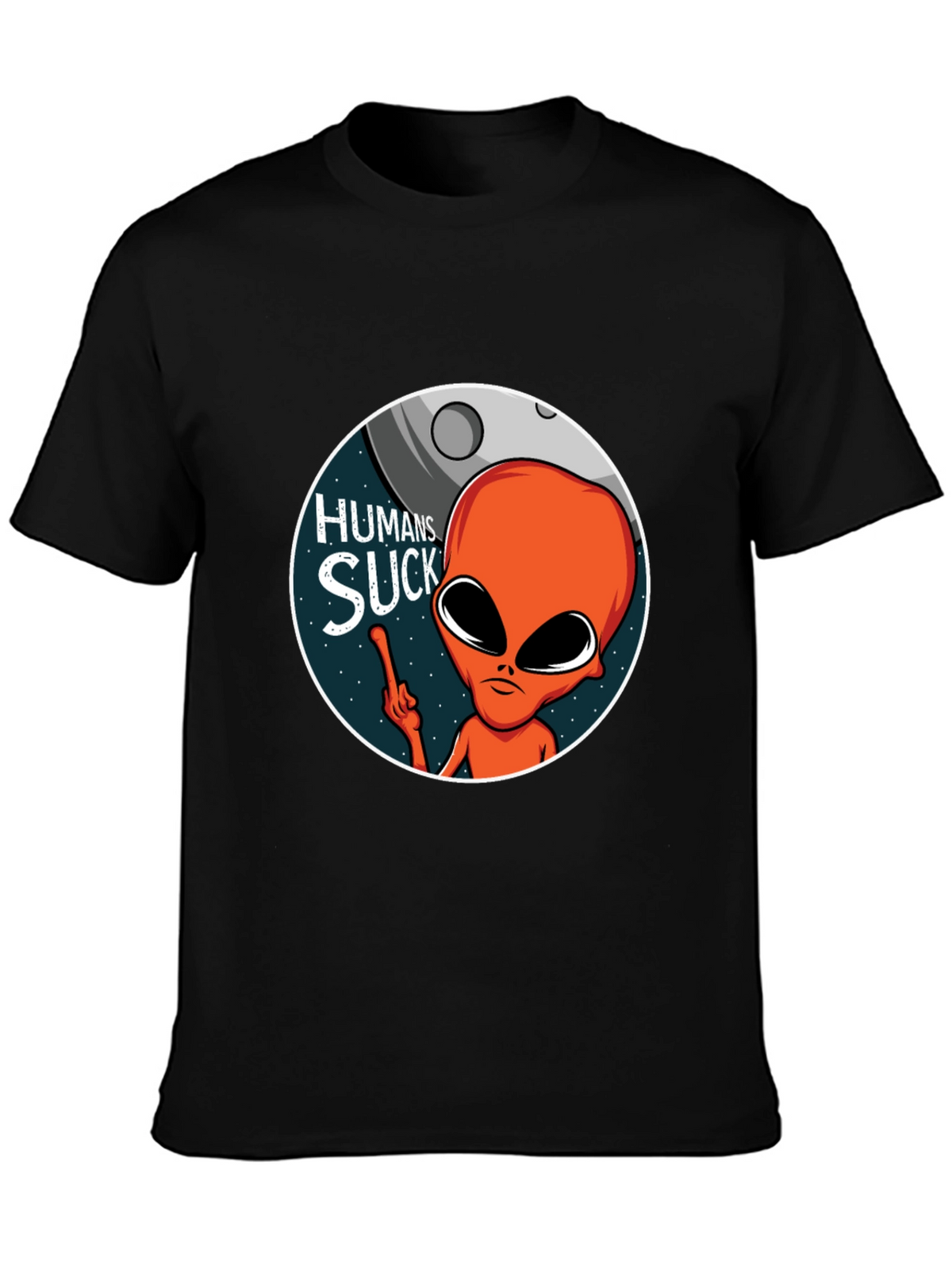 Humans Suck Alien Graphic T-Shirt