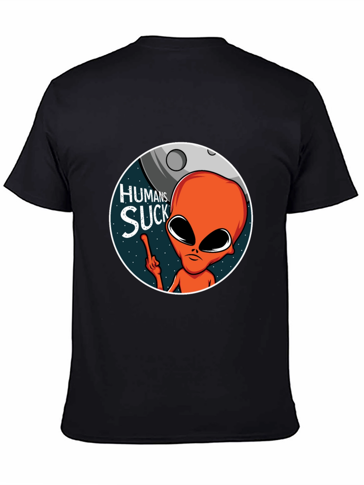 Humans Suck Alien Graphic T-Shirt