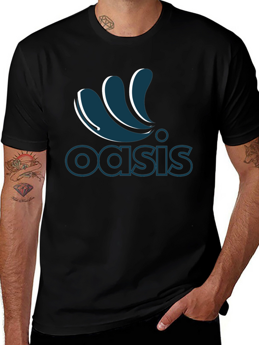 Oasis Logo Black T-Shirt