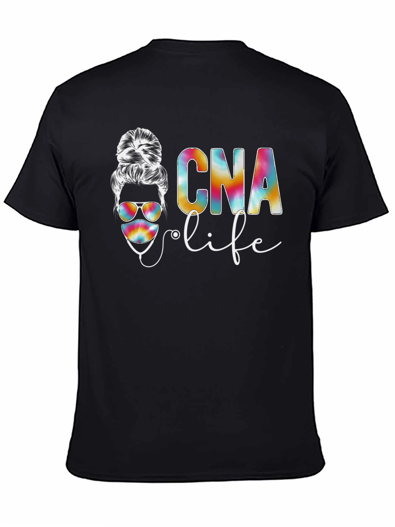 CNA Life Messy Bun T-Shirt