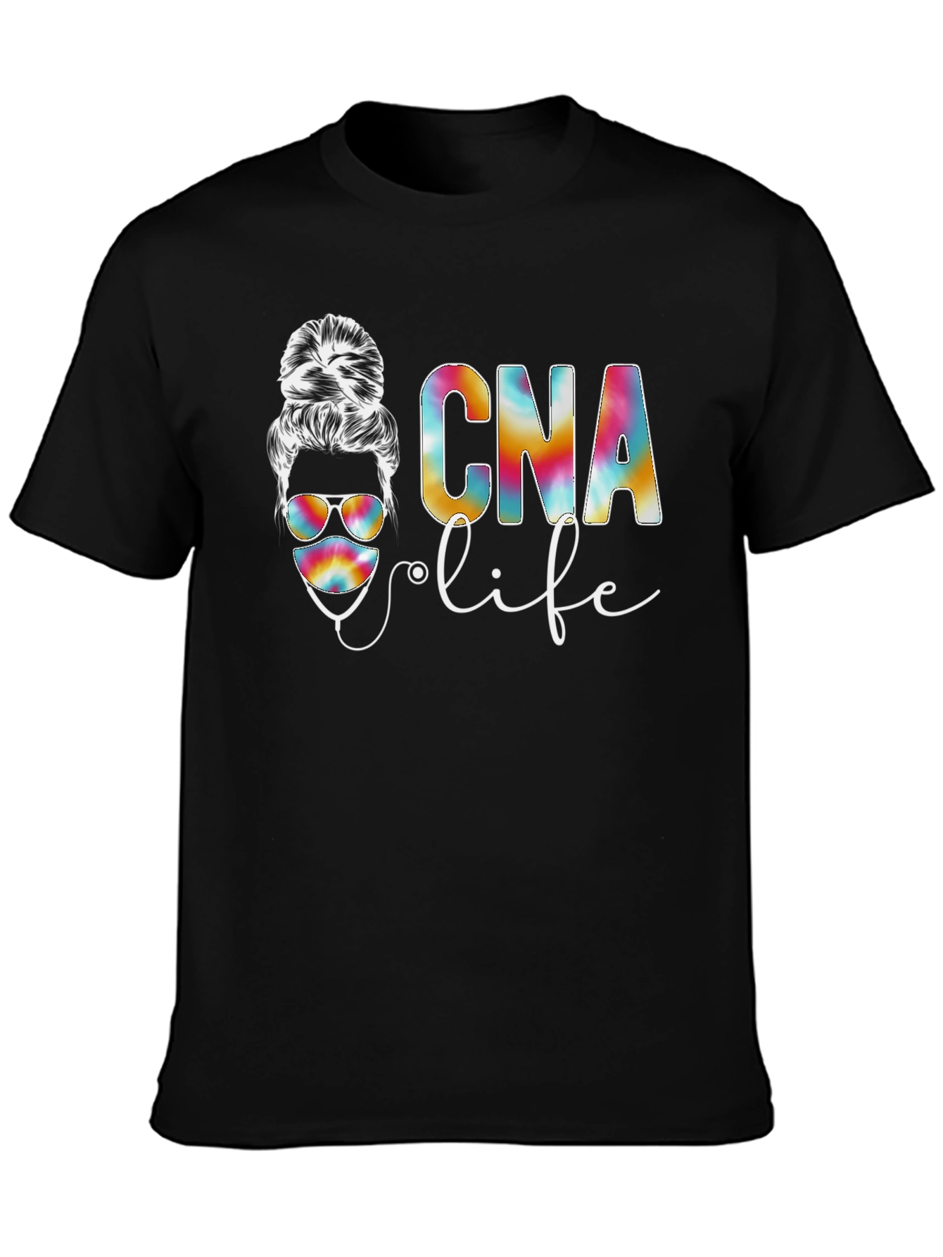 CNA Life Messy Bun T-Shirt