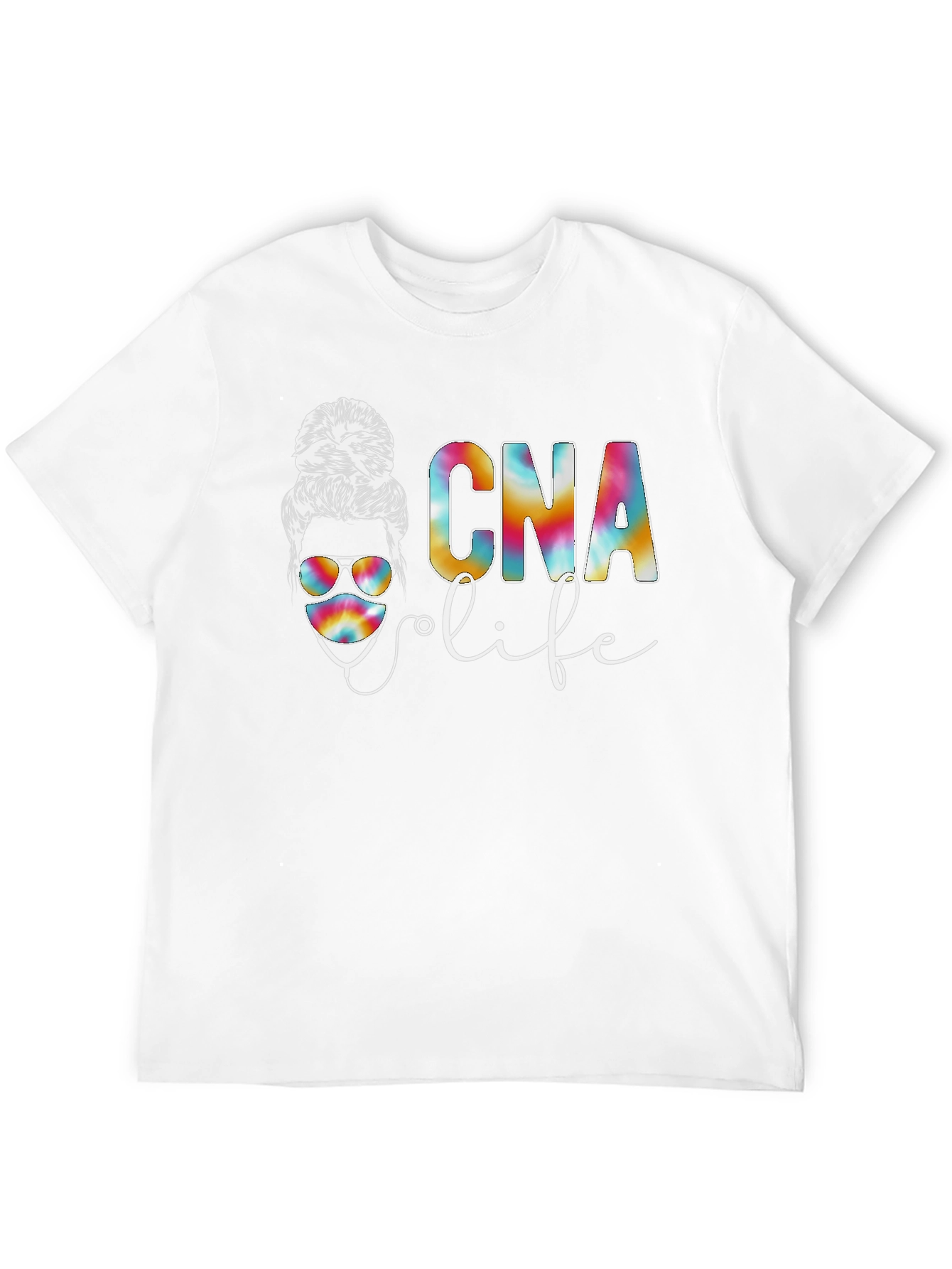 CNA Life Messy Bun T-Shirt