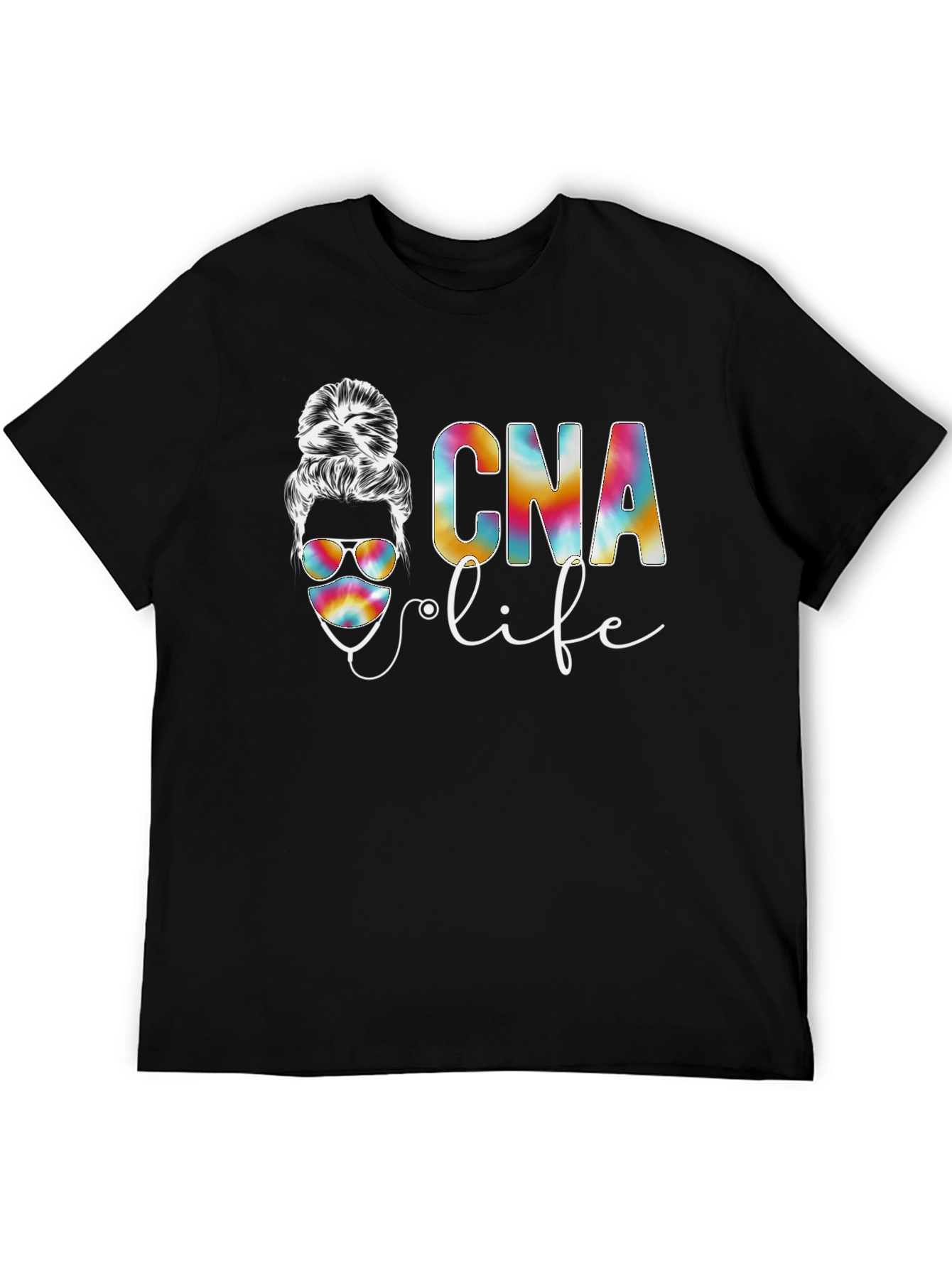 CNA Life Messy Bun T-Shirt