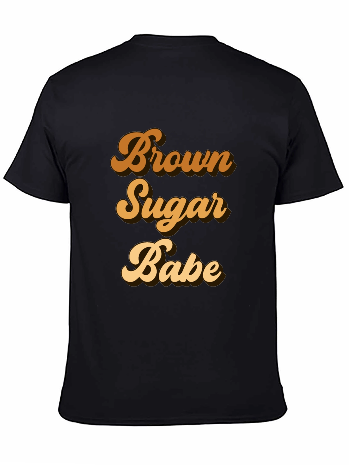 Brown Sugar Babe Black T-Shirt