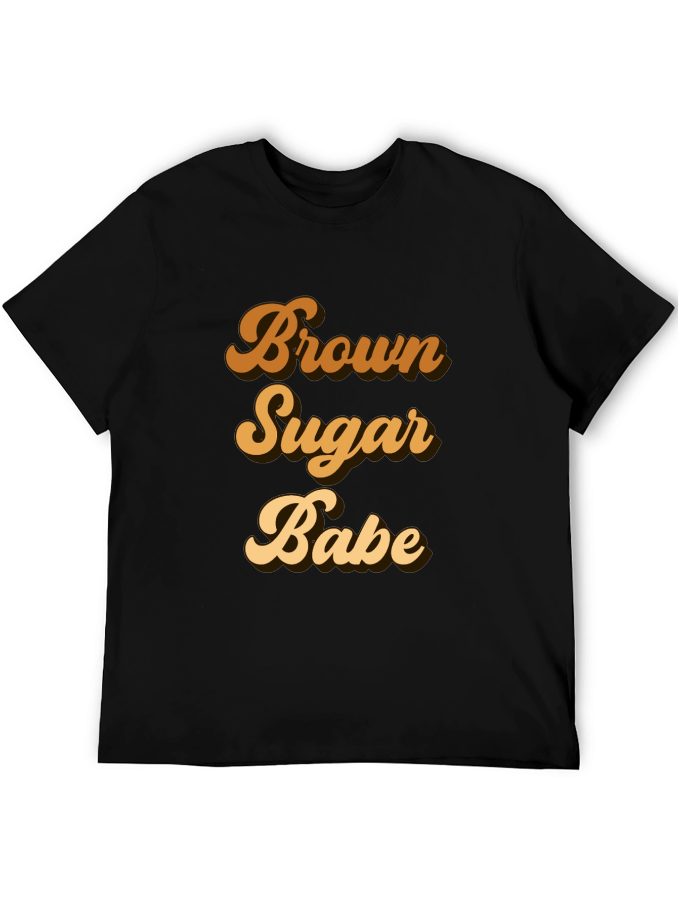 Brown Sugar Babe Black T-Shirt