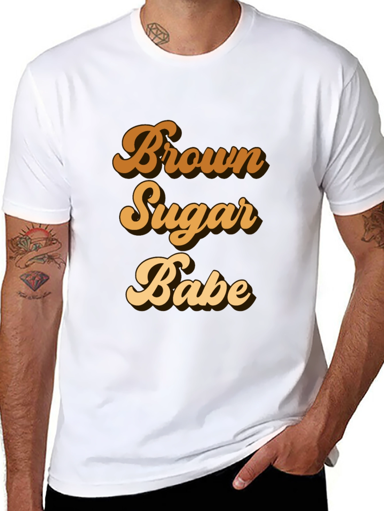 Brown Sugar Babe Black T-Shirt