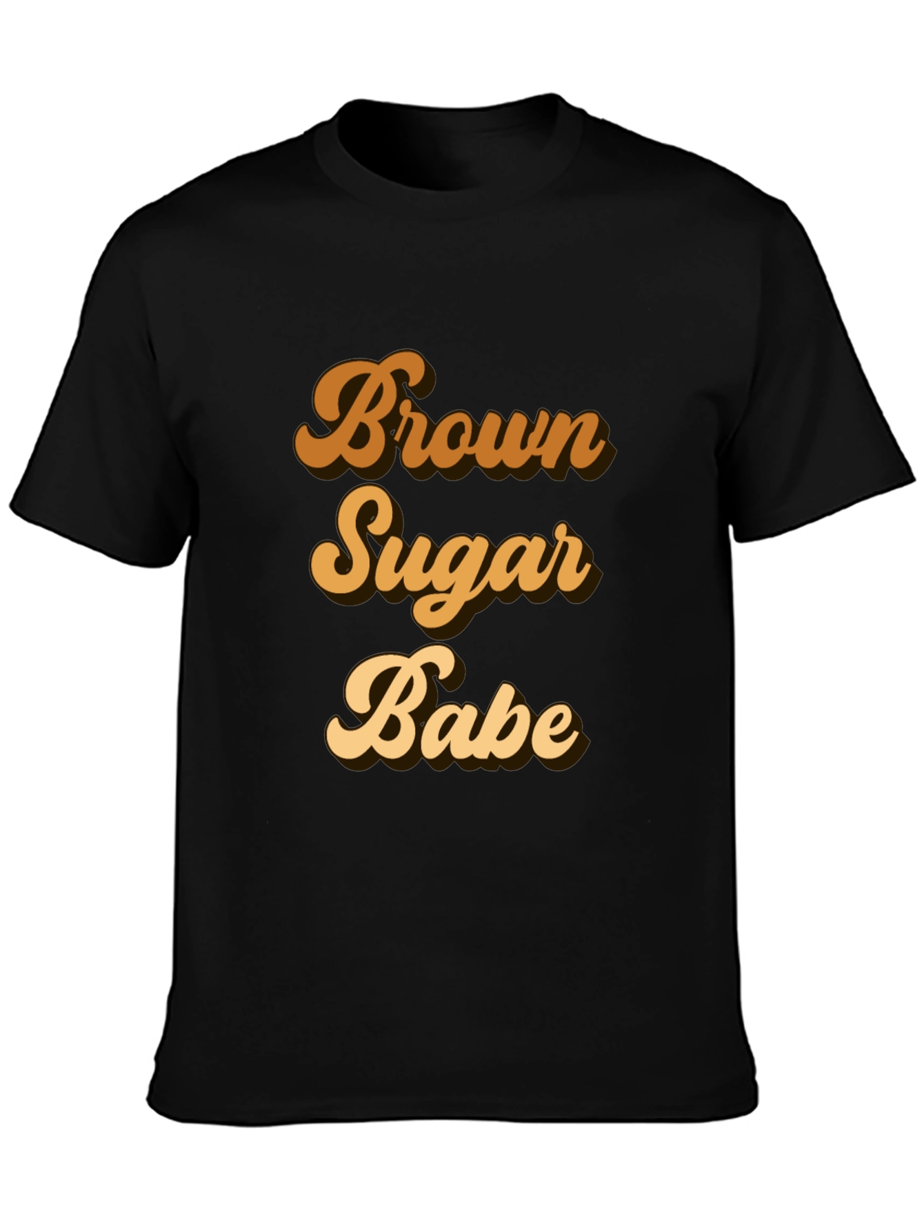 Brown Sugar Babe Black T-Shirt